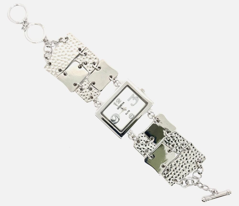 Vtg, New Geneva Elite Silver Plated Ladies Watch Band Item #1032 LAST ONE